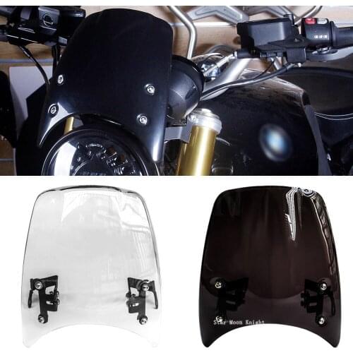 For BMW R Nine T RNineT R9T Scrambler 2014 2015 2016 2017 2018 2019 Motorcycle Windshield Windscreen Headlight Fairing Deflector