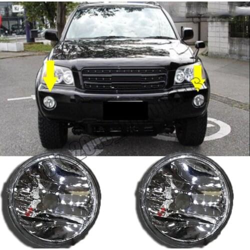 For Toyota HIGHLANDER KLUGER 2001-2003 Front Bumper Convex Lens Fog Light Lamp