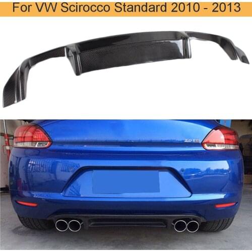 Carbon Fiber Car Rear Bumper Diffuser Lip for VW Scirocco Standard Only 2010 - 2013 Non R Rear Bumper Diffuser