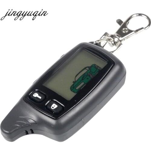 Jingyuqin 10PCS/lot New LCD Remote For Tomahawk TW9010 Two way car alarm system Russian Tomahawk TW 9010 keychain