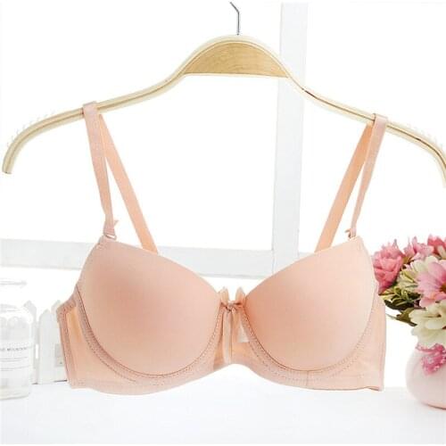 Comfortable Seamless Underwear Sexy Push up Gathered Bra Smooth No Trace Rims Girl Bra