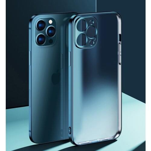 Plating Matte Phone Case For iPhone 12 Pro Max Case Thin Soft Clear Cover For iPhone 11 12 Pro XS Max Mini XR 7 8 Plus Case