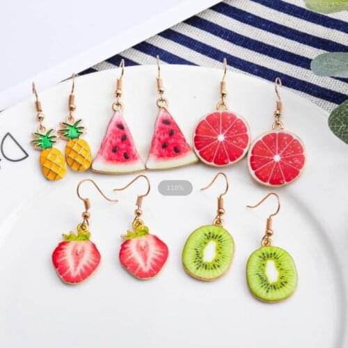 Fashion Personality Pineapple Earrings Simple Fruit Earring for Women Jewelry