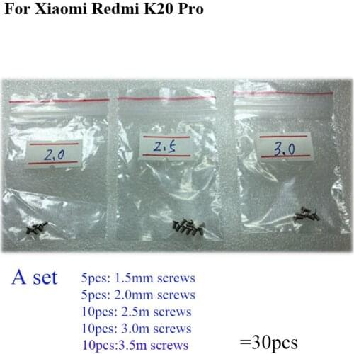 30PCS a set Silver Screw For Xiaomi Redmi K20 Pro k20pro mainboard motherboard Cover Screws Repair Parts Red mi K 20 Pro