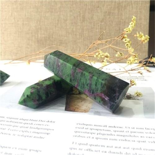 Natural quartz tower crystals healing stones ruby zosite point for Home Decoration