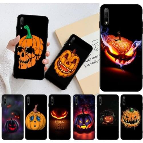 NBDRUICAI Cartoon halloween pumpkin Phone Case Cover for Huawei Honor 30 20 10 9 8 8x 8c v30 Lite view pro