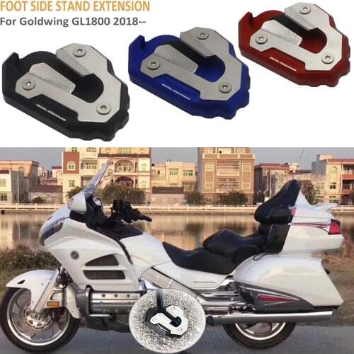New Motorcycle Gold Wing GL1800 CNC Foot Support extension plate side stand enlarger For Honda Goldwing GL 1800 2018 and above