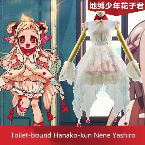 [Customized] Anime Demon Slayer/Kimetsu no Yaiba Nene Yashiro Lolita Dress Lovely Uniform Cosplay Costume Halloween FreeShipping