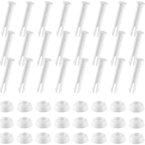 New 24Pcs ABS Pool Joint Pins, 6cm/2.36in Cap Set Seals for Intex Swimming Pool Replacement Parts 28270-28273