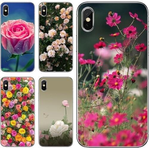 For Sony Xperia XA Z3 Z5 XZ1 XZ2 Z Z1 Z2 compact M2 M4 M5 C4 C6 E3 T3 Silicone Case Cover Flowers-Garden