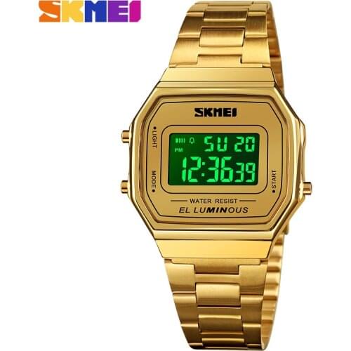 SKMEI Sport Watch Mens Watches LED light Male Electronic Wrist Watch 5Bar Waterproof Stopwatch Digital Clock Relogio Masculino