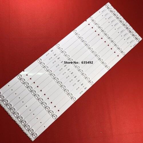 11pcs/Kit LED strips for INSIGNIA 55 TV NS-55D550NA15 55K20DG 55K23DG HD550DF B57 SVH550AA2 REV05 7LED 130719 SVH550AB1-6LED