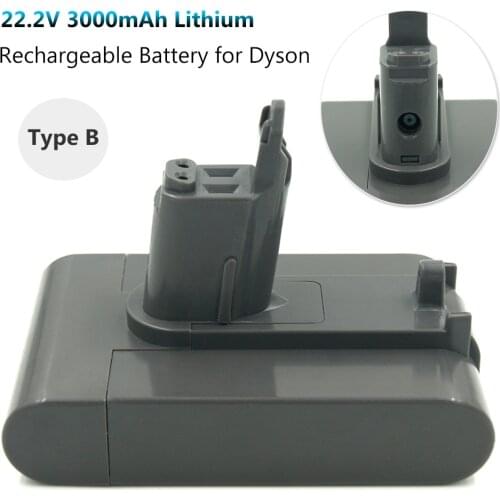 Only for Type B) 22.2V 3000mAh Li Ion Rechargeable Battery for Dyson DC31 DC34 DC35 DC44 Animal DC45 Vacuum Cleaner Batteries