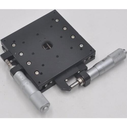 Taiwan GMT MYW100-AS manual stainless steel XY integrated table precision fine-tuning sliding table 100 * 100mm table