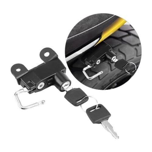 Motoecycle Helmet Lock Black with 2 keys Motorbike Accessories For Ducati Scrambler 800