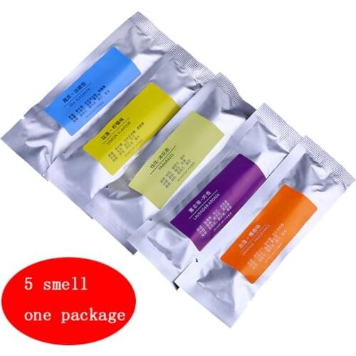 5pcs Car styling Car Outlet Perfume Clips Solid supplement Stick Air Freshener 5 Smells Aromatherapy cream Supplementary tablets