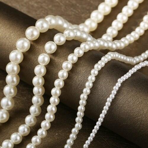 DIEZI Vintage Simple Imitation Pearl Short Collar Necklace Fashion Statement Choker Necklaces For Women 2021 New Gift Jewelry