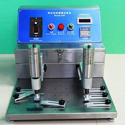 0-50mm Adjustable Alcohol Rubber Abrasion Test Machine 220V Steel Wool Friction Tester Fine Friction Testing Machine