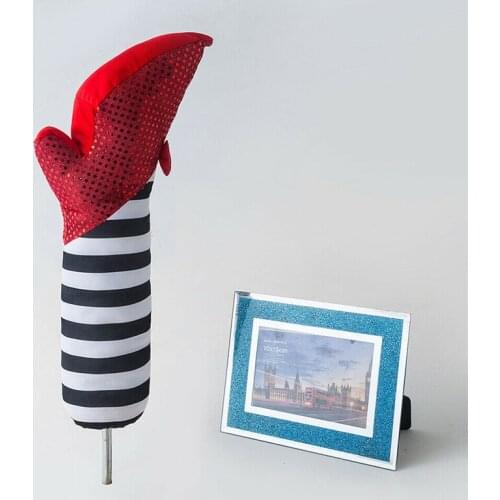 1PC Halloween Witch High Heel Striped Legs Horror Scary Decor Stage Party Props Fake Leg Foot Halloween Party Scary Decoration