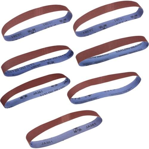 Uxcell 10pcs 1.2-inch X 22-inch Sanding Belt Sand Belts for Belt Sander Marks on Wood Plastic Fiberglass Both Ferrous Metal