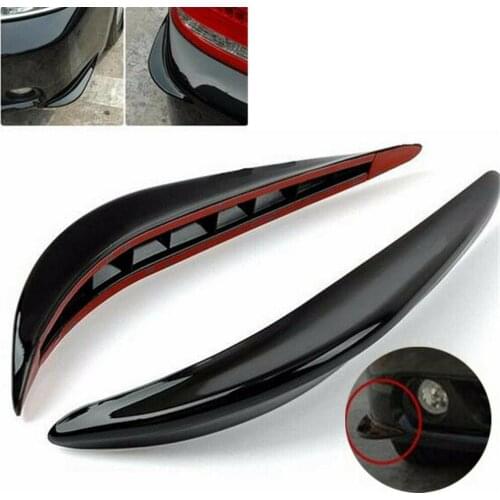 2Pcs Universal Front Rear Bumper Lip Diffuser Splitter Fins Body Spoiler Canards Valence Chin Car Tuning Canard Auto Accessories