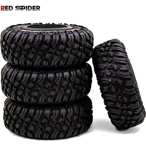 RC Car 120MM 1.9" Rubber Rocks Tyres / Wheel Tires for 1:10 RC Rock Crawler Axial SCX10 Canyon Trail 105Rims TRX4 TRX6 #8174
