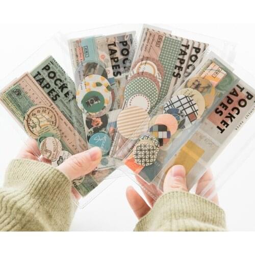 40pcs/pack Ins Vintage Korean Stickers Lot Cute Planner Stationery Diy Diary Deco Journal Decorative Stationery Sticker