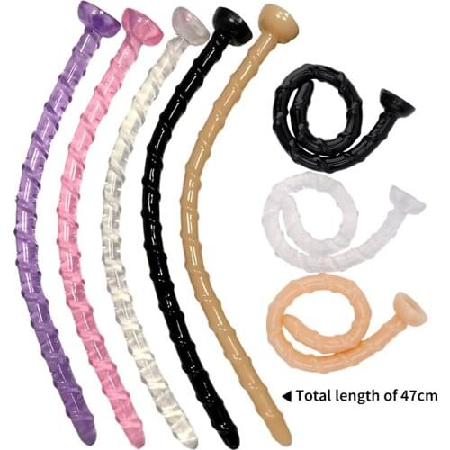 47cm Dildo Butt Plug Long Anal Beads Vagina Stimulator Men Prostate Massager Sex Toys For Woman Orgasm Buttplug Anus Beads