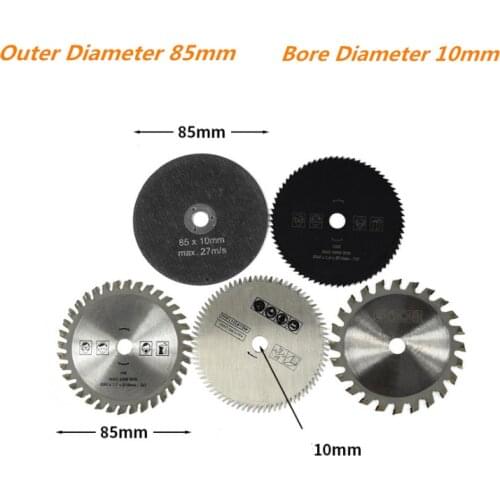 5Pcs/set HSS Saw Blade Cutter Circular Mini Saw Blade 85mm Cutting Tool Saw Blades For Power Tool Circular Saw Blade For Wood