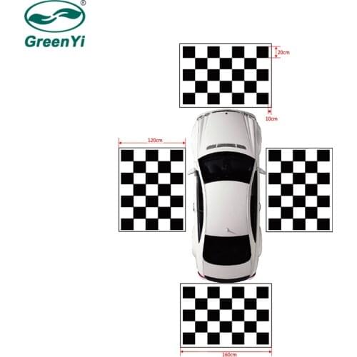 GreenYi 3D Car Camera Correction Calibration Cloth for 360 Degree Surround Bird View Panoramic DVR System Debugging 4PCS/Pack