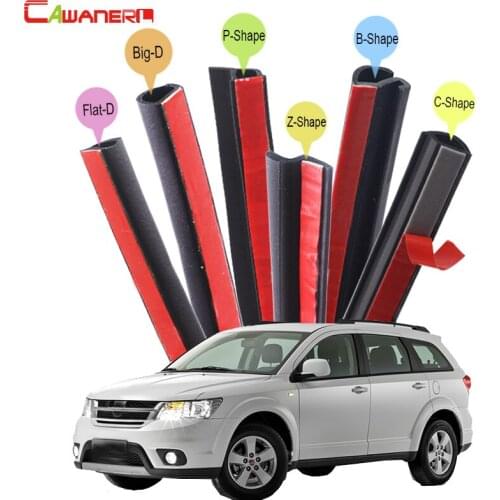 Cawanerl Car Accessories SUV Door Trunk Hood Sealing Seal Strip Kit Rubber Weatherstrip Edge For Fiat Freemont Sedici Croma