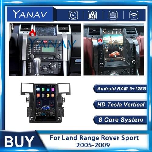 12.1" Android Car Radio For Land Range Rover Sport L320 2005 2006 2007 2008 2009 Car Multimedia Player Stereo GPS Navigation