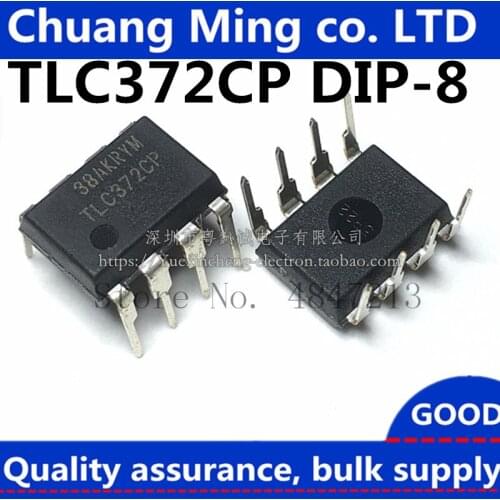 Free Shipping 20pcs/lots TLC372CP TLC372IP TLC372 double difference comparator dip-8