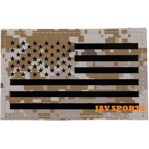 TMC Large 12.7x7.9cm Military US Flag Patches Infrared Patch In AOR1 or AOR2(SKU12050465)
