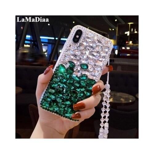 Bling Rhinestone Crystal Diamond Fox and Soft Back Phone Case Cover for Samsung Galaxy J3 J5 J4 J6 J7 J8 2018 A6 A8 A7 A5 A3