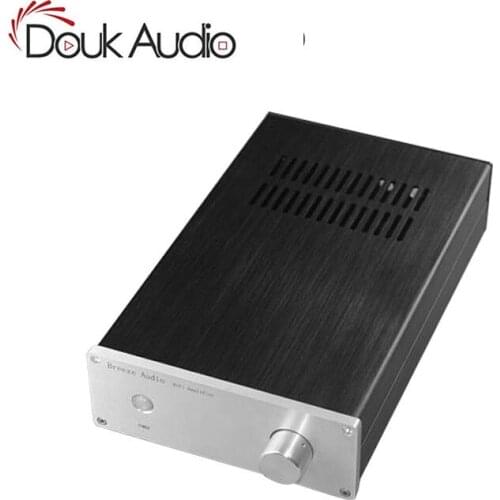 Douk Audio Small Aluminum Cabinet Amplifier Chassis Case Can Install 200-300W Transformers