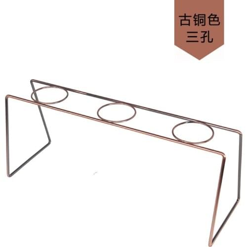 Three hole Pour-over coffee steel frame siza/Pour-over coffee steel Frame profile display/stainless steel Dripper Rack