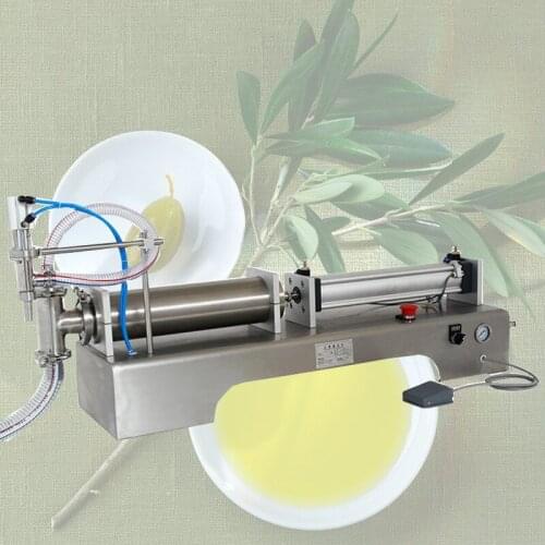 Stainless Steel Single head Liquid Juice Oil Drinking Filling Machine Semi Automatic Pneumatic Piston Filling Machine