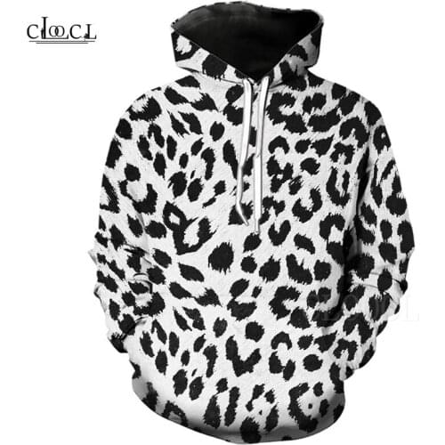 Leopard Pattern Hoodies 3D Printed Harajuku Sweatshirt Hoodie For Male Female Hoody Pullover Leopard Print Casual Top moletom