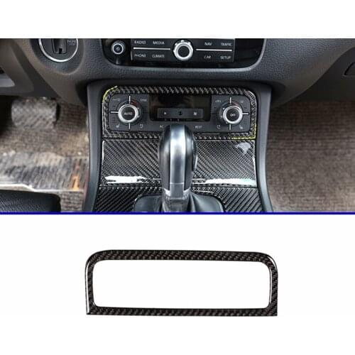 Real Carbon Fiber For Volkswagen Touareg 2011-2018 3D Sticker Air Conditioning Decoration Frame Interior Accessories