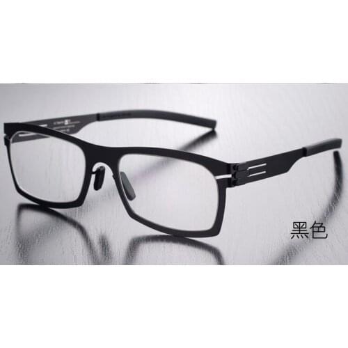Glasses Frame No Screws No Welding Spot Glasses Frame Mens Full-Frame Retro Personality Super Elastic Thick Frame