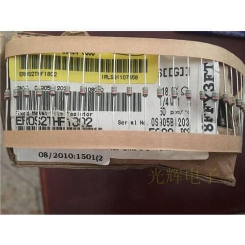 Original new 100% copper foot carbon film color ring resistance ERDS2THF1802 1/8W 18K 1% 0.125w (Inductor)
