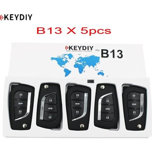 5PCS/LOT, KEYDIY Original Universal B Series Remote Control B13 KD900K/D900+/URG200/KD-X2 Key Programmer