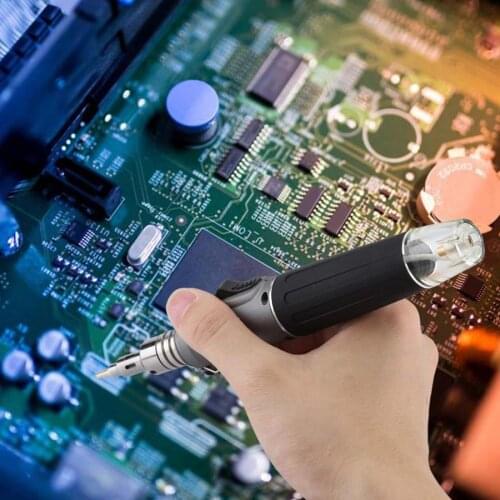Soldering HS-1115K 10 in 1 Butane Gas Soldering Iron Portable Cordless Welding Torch Kit Soldering Station
