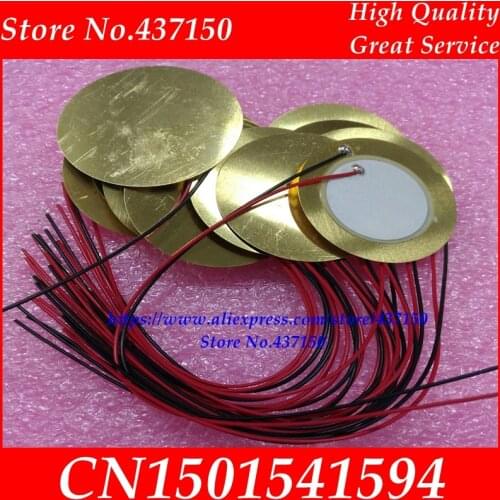 20PCS/LOT , 35mm Piezo Ceramic Element with cable length 15cm
