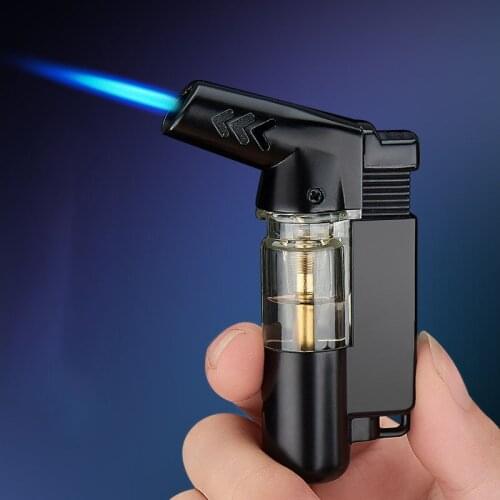 Portable Spray Gun Cigar Butane Lightweight Metal Windproof Gas Small Welding Torch Outdoor Camping Lighter