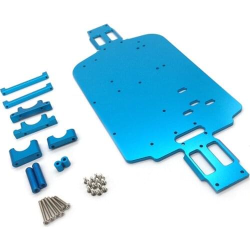 SOJERC Upgrade Metal Chassis Parts HSP 04001 Metal Aluminum Chassis Upgrade Parts For 1/10 RC A959 A979 A959B A979B