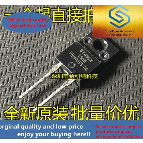 10pcs only orginal new BY459X-1500 fast recovery diode BY459X1500 TO-220F plastic package 12A1500V
