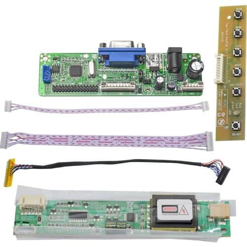 VGA LCD Controller Board Kit For TD141THCA1 QD14TL02 QD14TL01 M141NWW1 1280x800 CCFL LVDS Panel