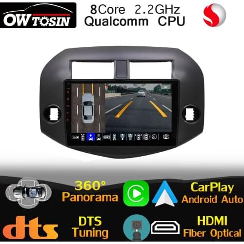 Qualcomm 8Core Android For Toyota RAV4 XA30 Vanguard 3 2005-2012 Car Multimedia GPS Radio Radio HIFI DTS CarPlay Auto WiFi HDMI